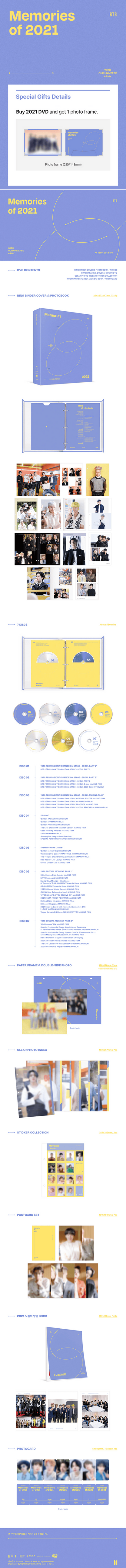 BTS - Memories of 2021