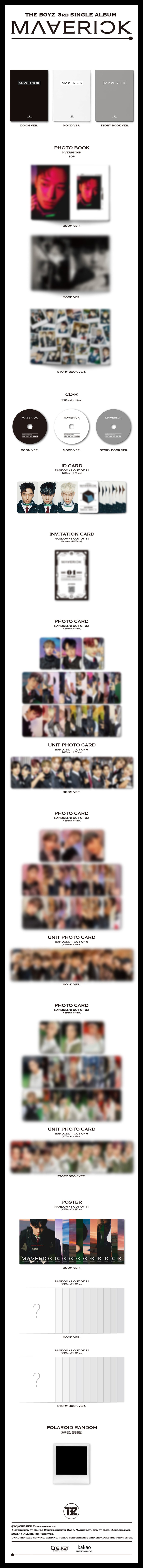 THE BOYZ - MAVERICK 3rd Single Album