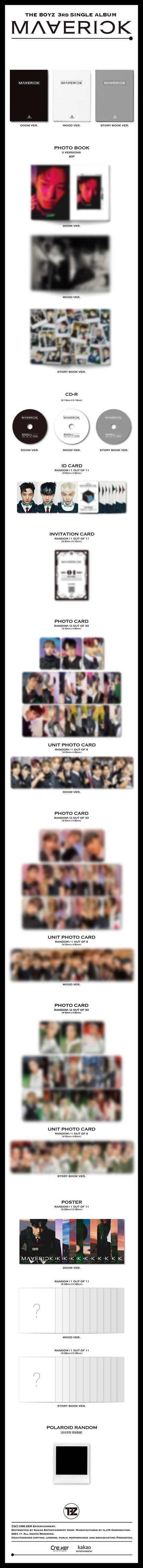 THE BOYZ - MAVERICK 3rd Single Album